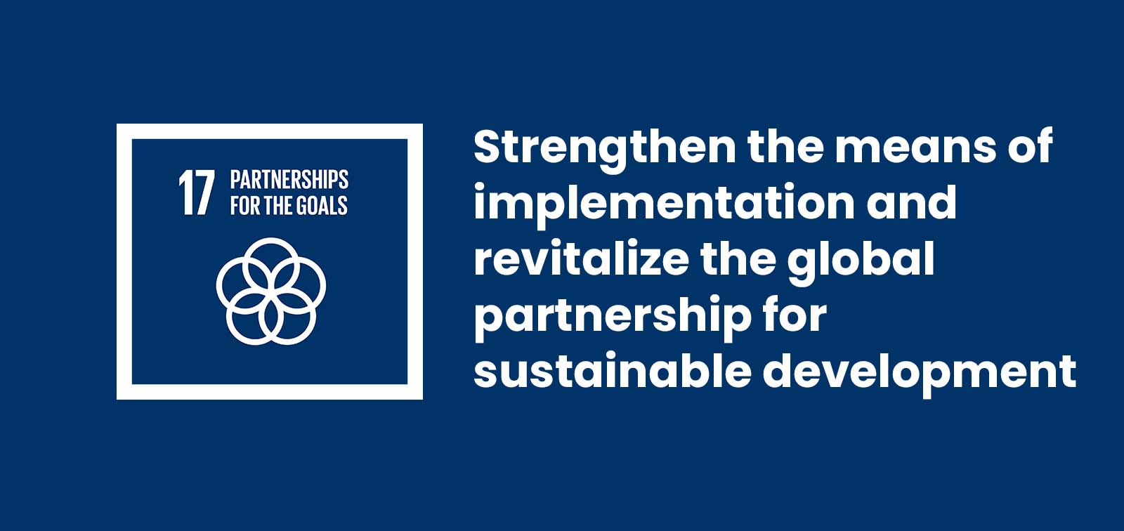 The Blueprint for Sustainable Development Goals